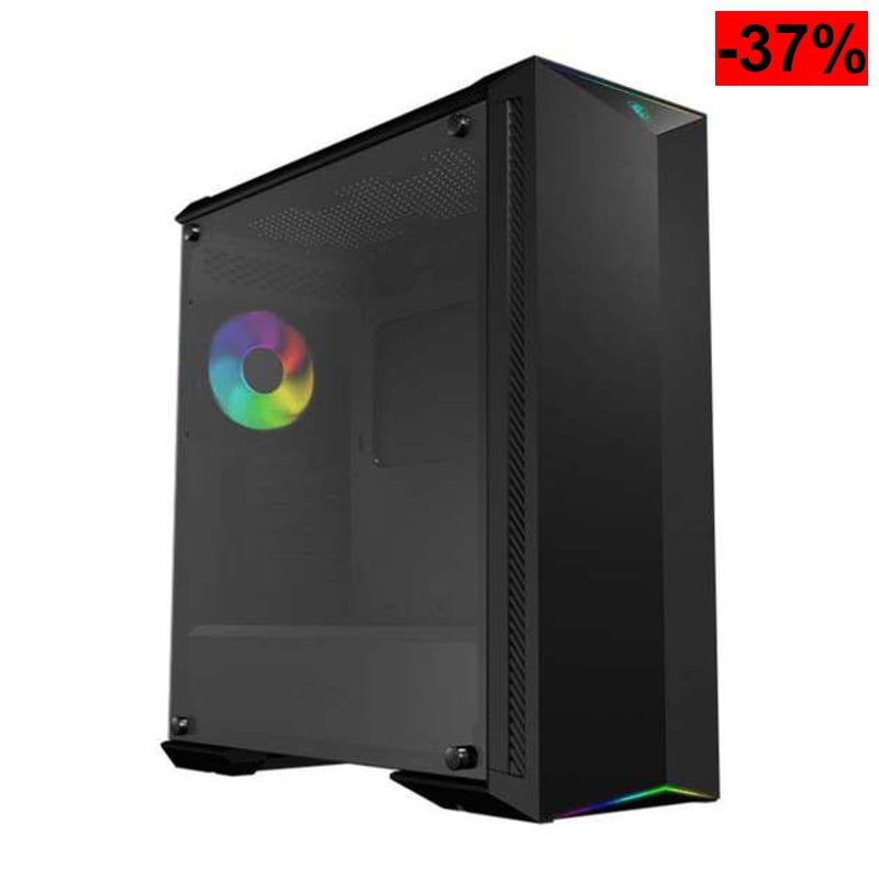 MSI MPG GUNGNIR 100 Mid-Tower ARGB Caja de PC Gaming (Negro, 1 x 120 mm ARGB + 3 x 120 mm Ventiladores Incluidos, Panel Cristal Templado, - oferta Amazon