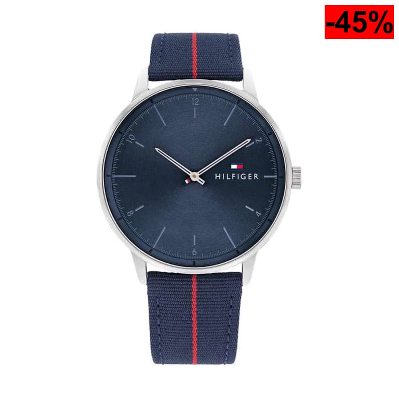Tommy Hilfiger Reloj Analógico de Cuarzo para Hombre con Correa en Nailon Azul Marina - 1791844 - oferta Amazon