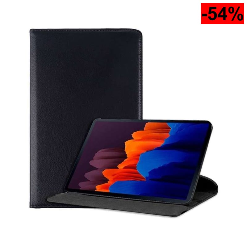 Funda Cool para Samsung Galaxy Tab S7 Plus/Tab S8 Plus Polipiel Liso Negro 12.4 pulg - oferta Amazon