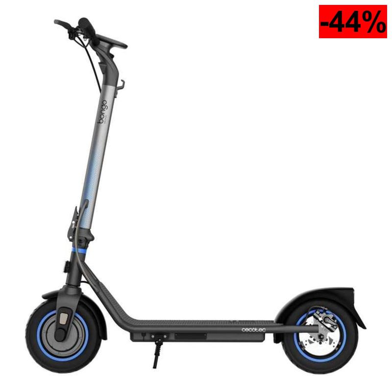 Cecotec Bongo D20 XL Connected - Patinete Eléctrico Homologado, Potencia 630W, Autonomía 20km, Ruedas de 10”, Freno Delantero y Trasero - oferta Amazon