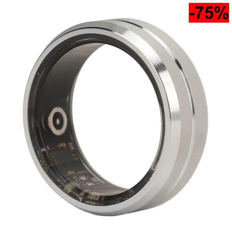 Anillo Inteligente, seguimiento de Salud Inteligente a Prueba de Agua IP68, Podómetro, Toma de Fotografías. 20.1mm diámetro interior - oferta Amazon