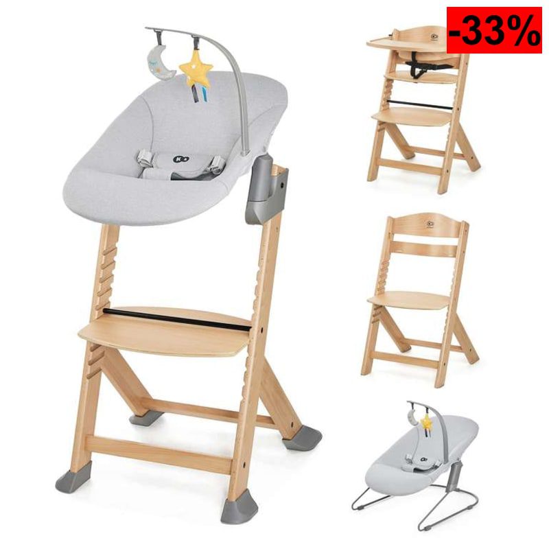 Trona Evolutiva de Madera Kinderkraft ENOCK + Hamaca CALMEE - oferta Amazon
