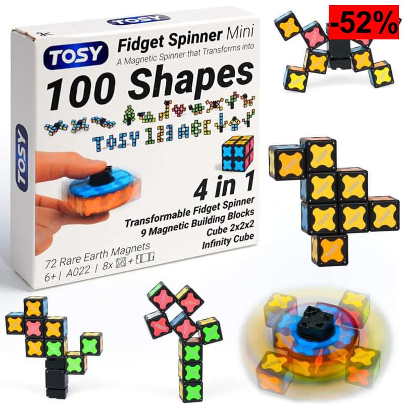 TOSY Magnet Fidget Spinner Mini - 8 Bloques - oferta Amazon