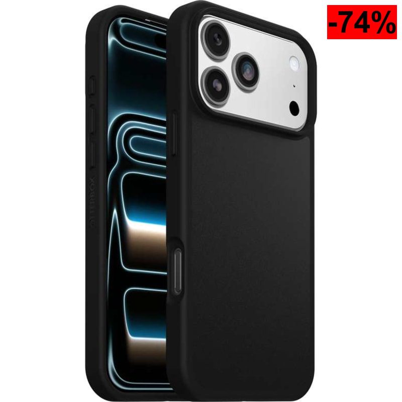 Otterbox React MagSafe Funda para iPhone 17 Pro MAX, Negro, Resistente a golpes y caídas, [Reaco Muy bueno - Reempaquetado] - oferta Amazon