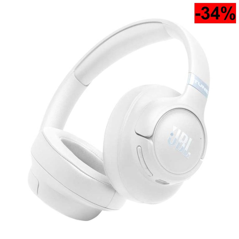JBL Tune 780NC, Auriculares Circumaurales Inalámbricos, Blanco - oferta Amazon