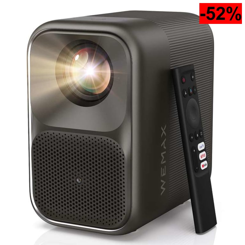 Videoproyector Inteligente Google TV y Netflix Oficial, 500 ISO Lúmenes, 1080P (4K), Autofocus y Corrección IA, Óptica Sellada Anti-Polvo - oferta Amazon