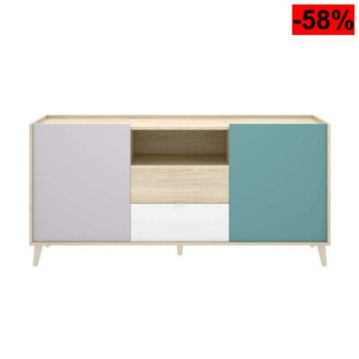 Aparador de 2 Puertas y 2 Cajones 75x155x43cm
