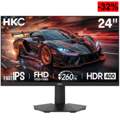 HKC Gaming Monitor 24 Pulgadas 260Hz Panel Fast IPS