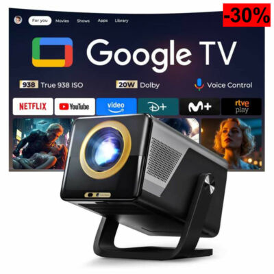 Proyector con Google TV con Resolución Full HD