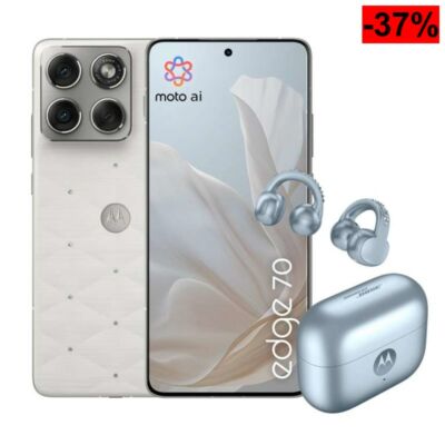 Motorola Edge 70 y Moto Buds Loop con Cristales Swarovski