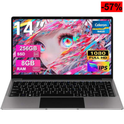 Bvate Ordenador Portátil 14" Win11 8GB 256GB SSD Soporte 1TB SSD Ex…